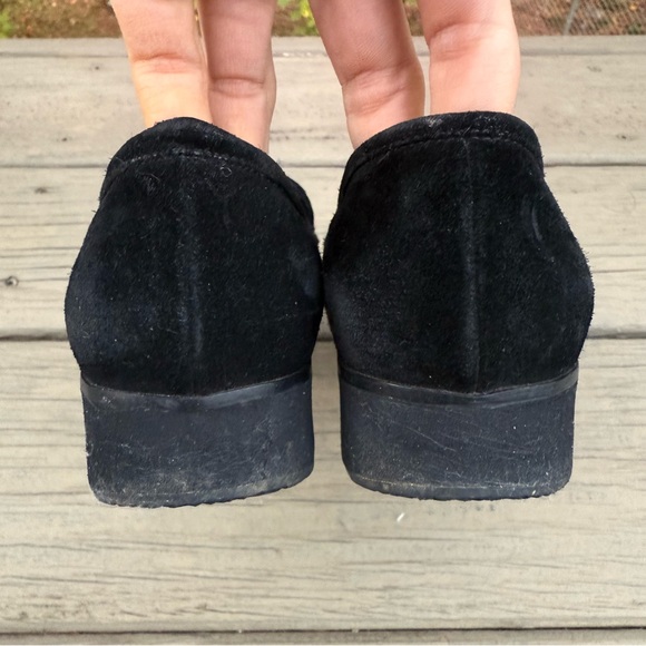 Salvatore Ferragamo black suede loafers shoes size 6.5 B - Picture 8 of 15